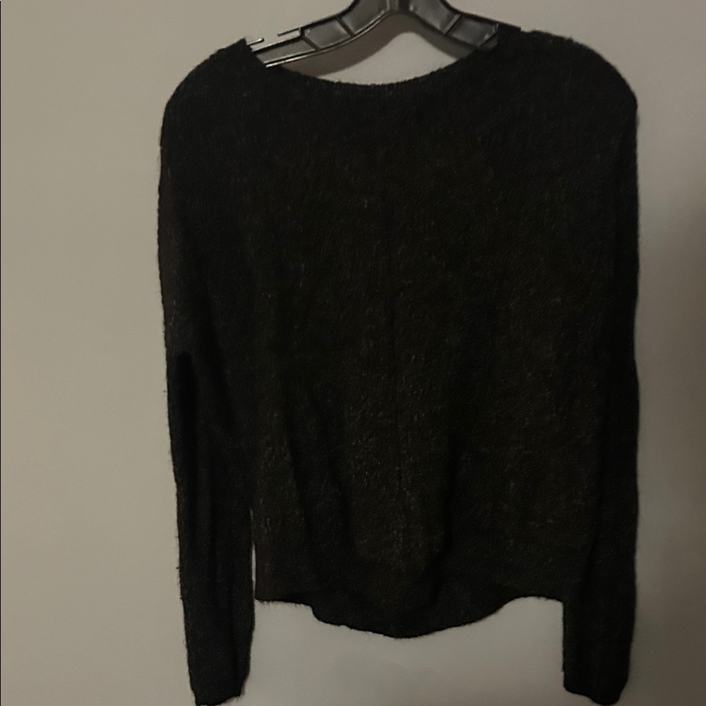 Anthropologie Women's Black Knit Sweater Knit Top